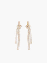 Zircon Creative Knotted Tassel Earrings